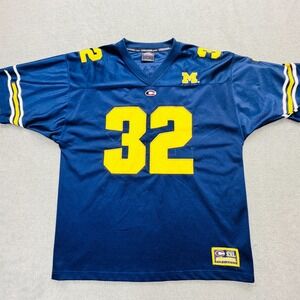 Vintage Colosseum Michigan Wolverines Football Jersey Mens Size XXL Blue & Maize